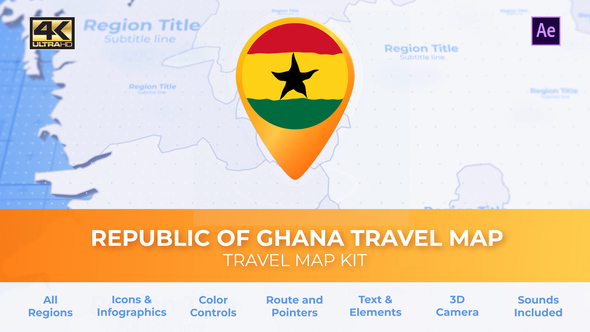 Ghana Map - Republic of Ghana Travel Map