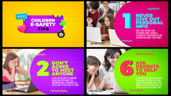 Children E-Safety Tips - VideoHive 30470989