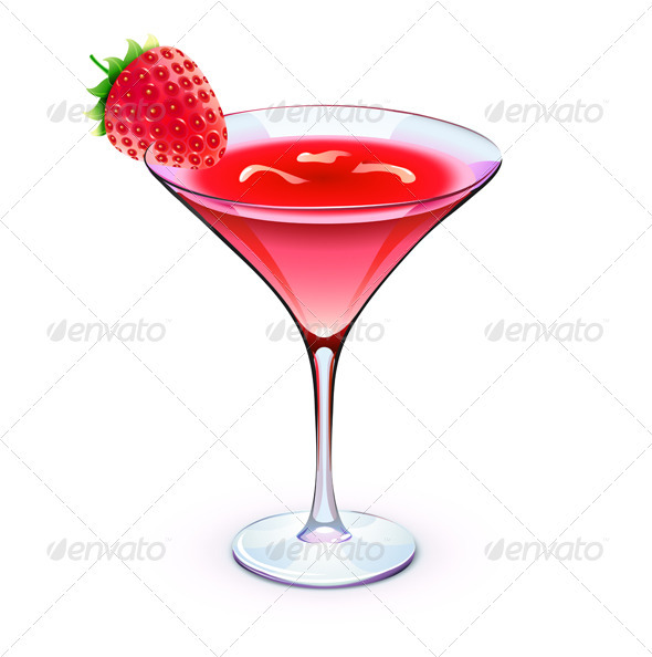 Red cocktail - Food Objects
