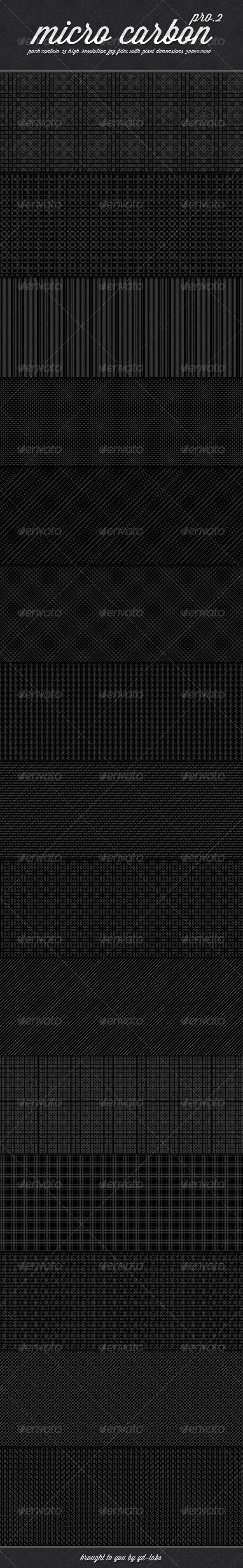 Micro Carbon Patterns Pro 2 - Patterns Backgrounds