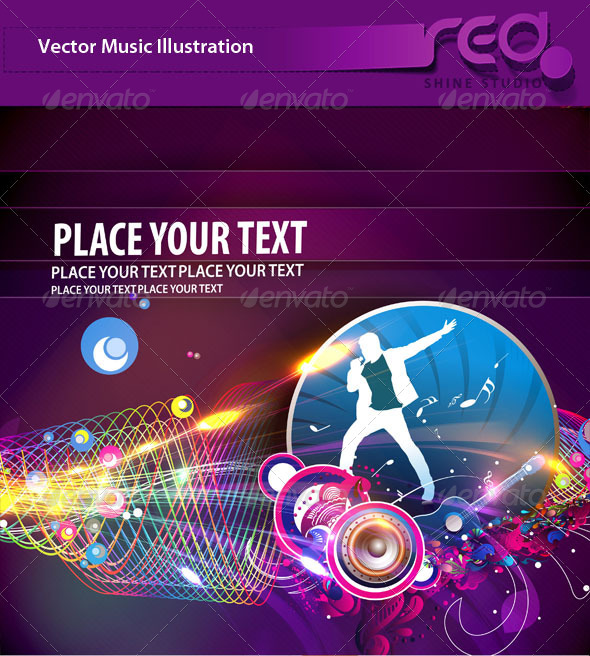 Dance Party Vector Template Design_3 - Backgrounds Decorative