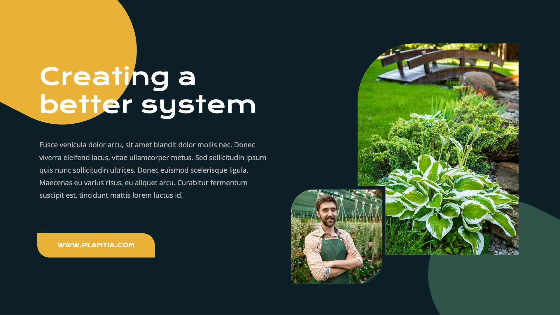 Plantia - Landscaping & Gardening Google Slides Templat, Presentation ...