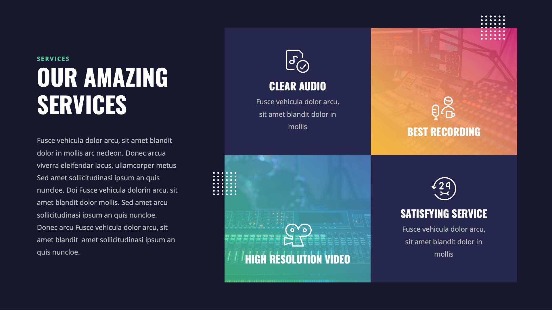 PODZY - Audio Podcast Google Slides Template, Presentation Templates