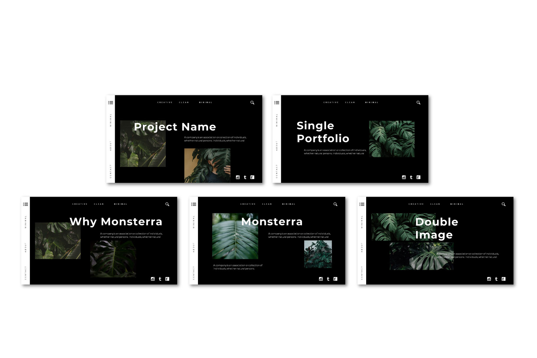 Powerpoint Monstera Monsterra - Powerpoint Template, Presentation Templates | GraphicRiver