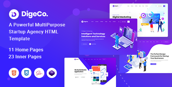 Digeco – Startup Agency HTML Template