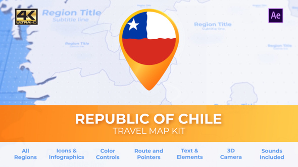 Chile Map - Republic of Chile Travel Map