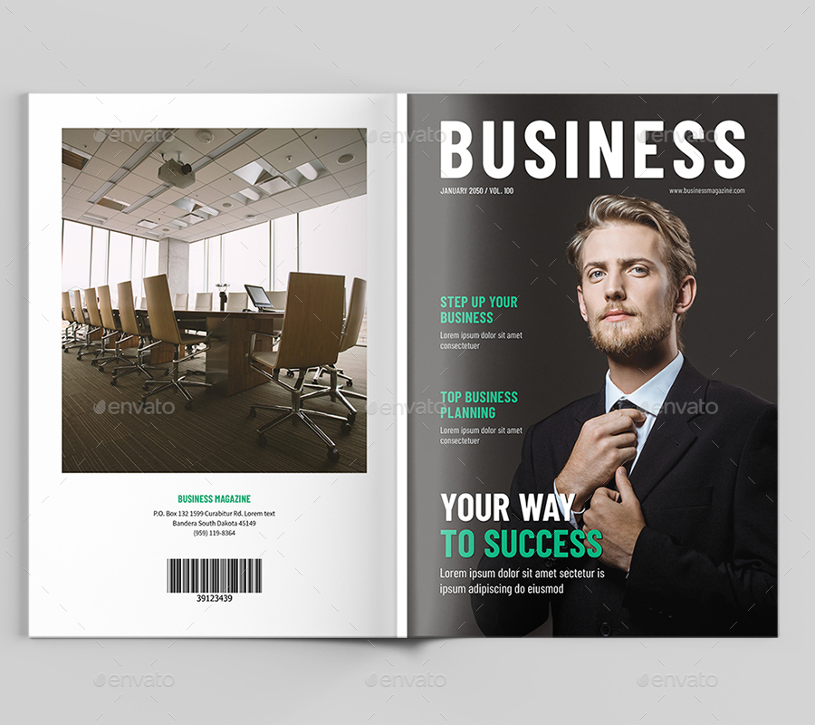 Business Magazine, Print Templates | GraphicRiver