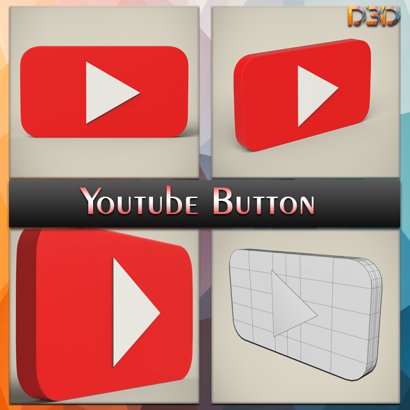 YouTube button - 3Docean 30496643