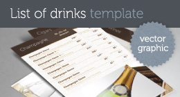 Genoa List of Drinks Template