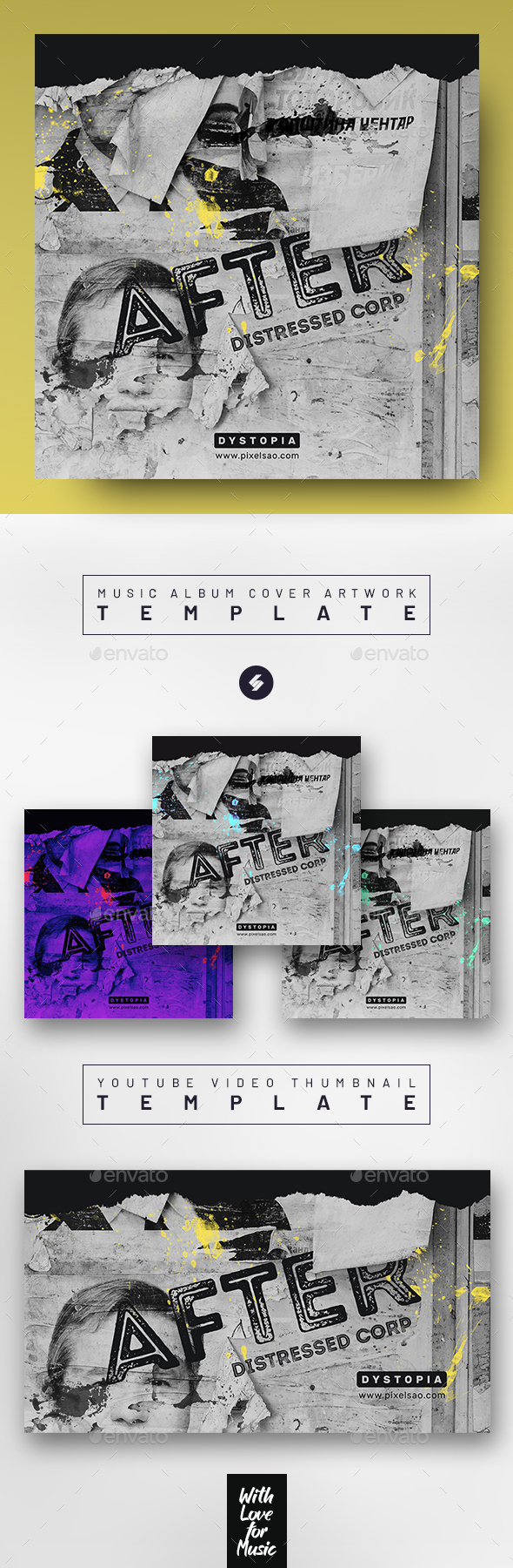 After – Music Album Cover Artwork / Video Thumbnail Template
