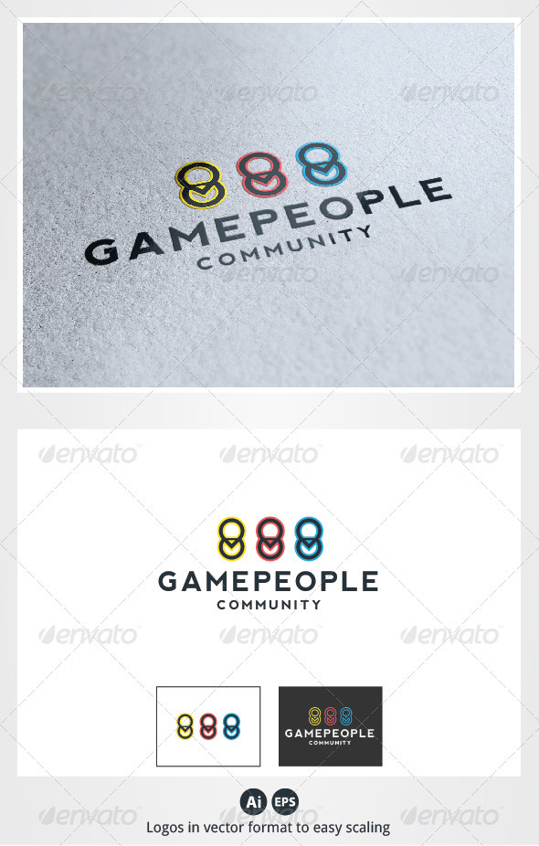 Game People Logo - Symbols Logo Templates