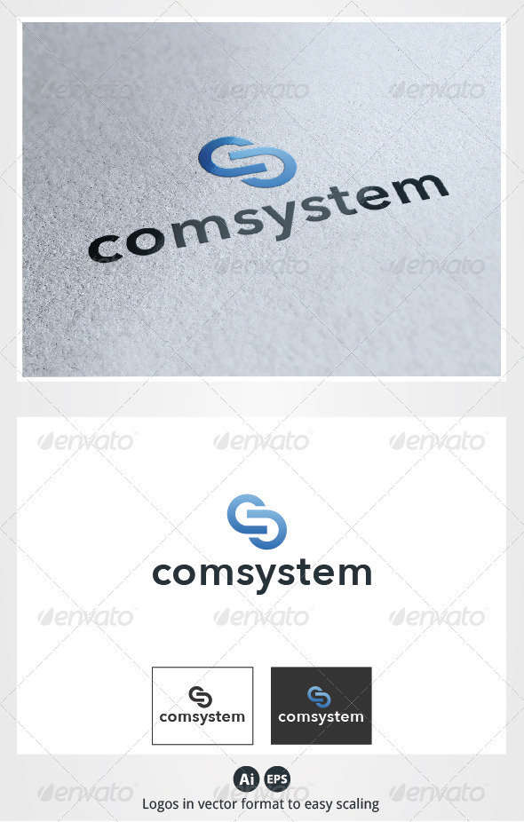 Com System Logo - Letters Logo Templates