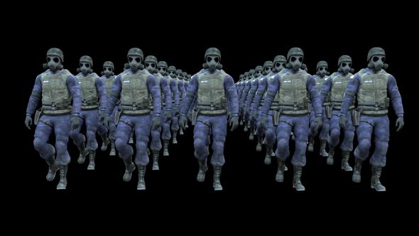 Police With Gas Mask alt