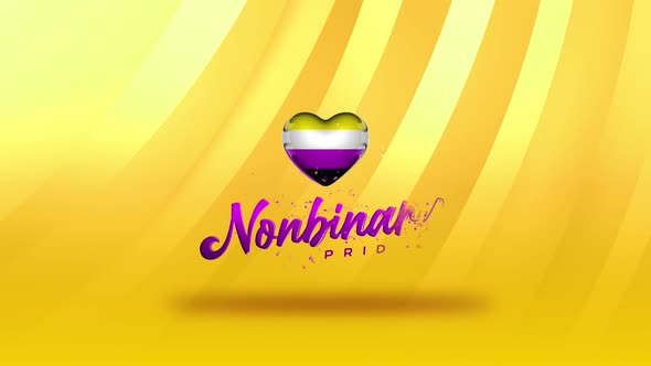 Nonbinary Gender Sign Background Animation 4k alt