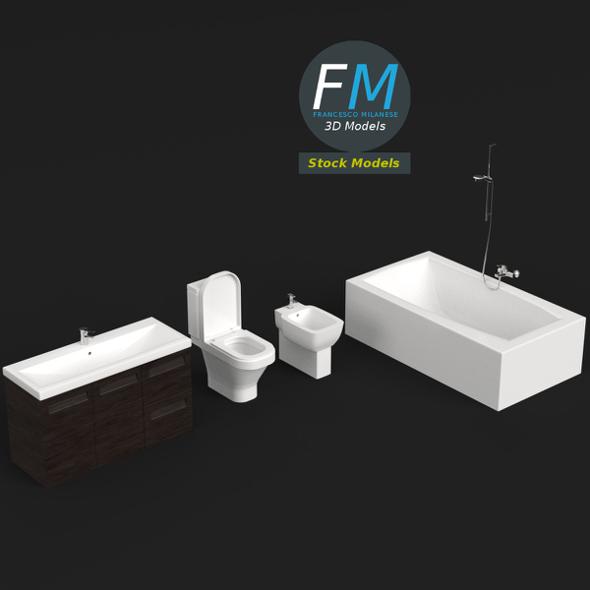 Bathroom set - 3Docean 18484332