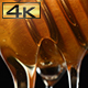 Honey Flowing Down the Wooden Dipper - VideoHive Item for Sale