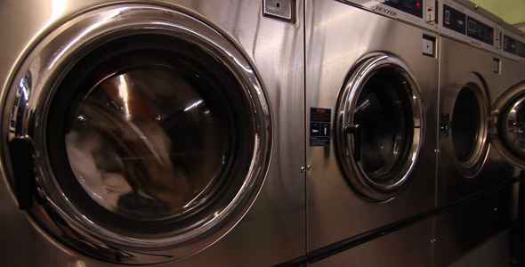 Washing Machines In Laundromat