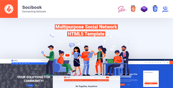 Socibook | Multipurpose Social Network HTML5 Template