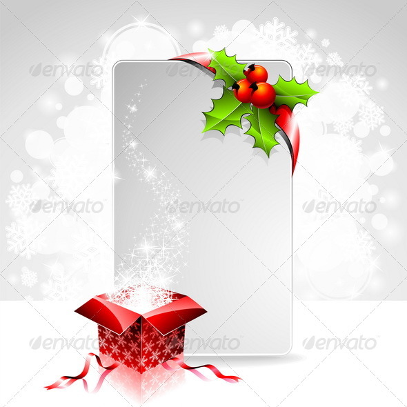 Vector Holiday Illustration on a Christmas Theme - Christmas Seasons/Holidays