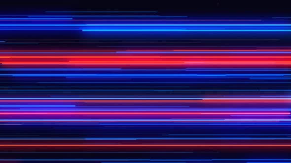 Abstract Tech Colorful Glowing Line