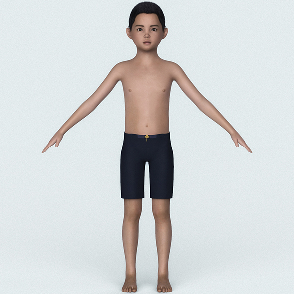 Male Child 3D - 3Docean 30562706