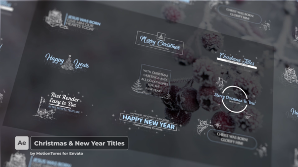 Christmas Titles - VideoHive 25205508