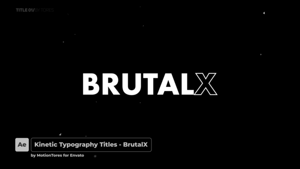 Kinetic Titles - BrutalX \ After Effects