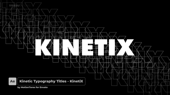 Kinetic Typography Titles \ After Effects