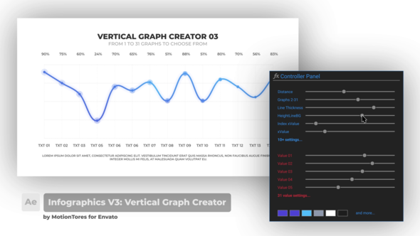 Infographics V3: Vertical Graph Creator \ After Effects