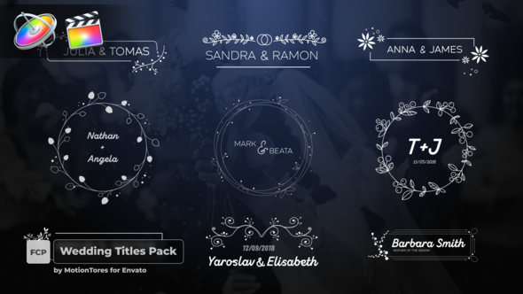 Wedding Titles Pack \ FCPX