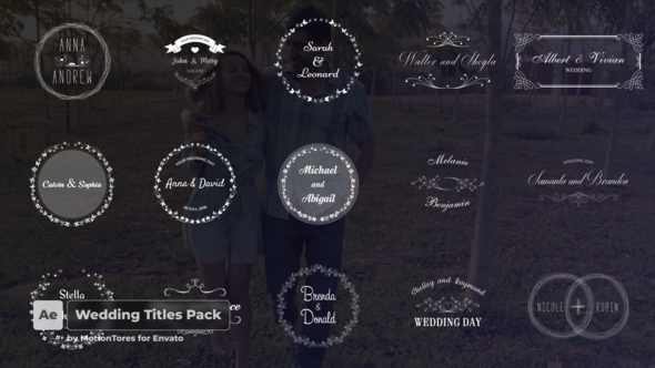 Wedding Titles \ After Effects