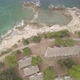 Apartments, Bungalos, Rocks And Sea. Aerial Footage. Flat Color - VideoHive Item for Sale