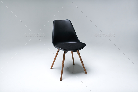 chair. soft chair. director\'s chair. sofa. photo studio equipment. White cyclorama.