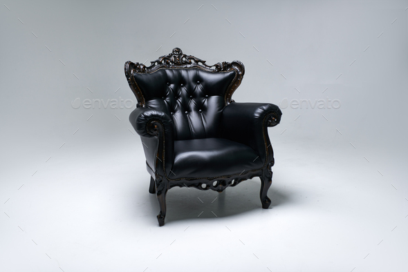 chair. soft chair. director's chair. sofa. photo studio equipment. White cyclorama.