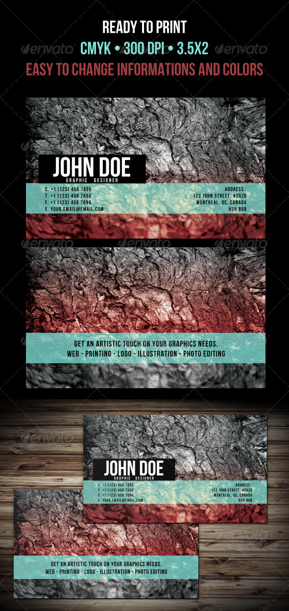 Beautiful Business Cards - Grunge Business Cards