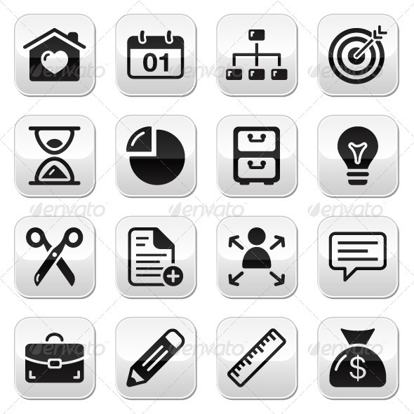 Internet web buttons set - Web Elements Vectors