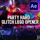 Party Hard - Glitch Logo Opener - VideoHive Item for Sale