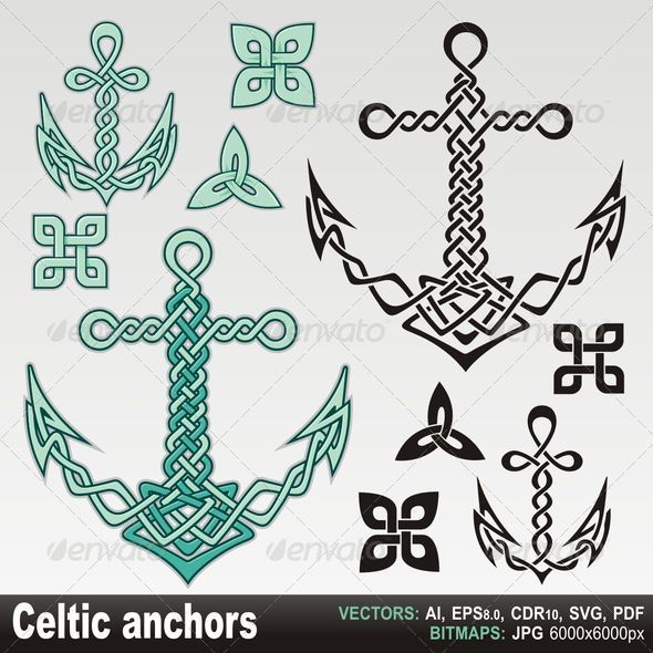 Celtic anchors - Decorative Symbols Decorative