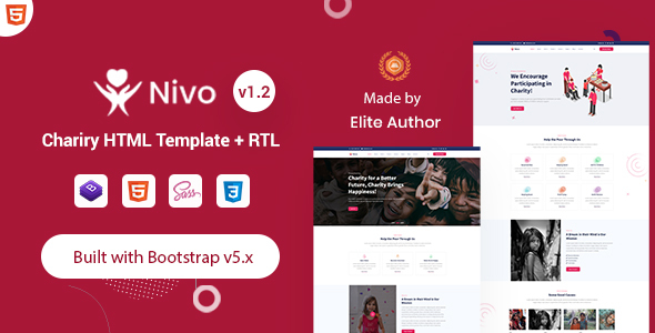 Excellent Nivo - Charity & Donations HTML Template