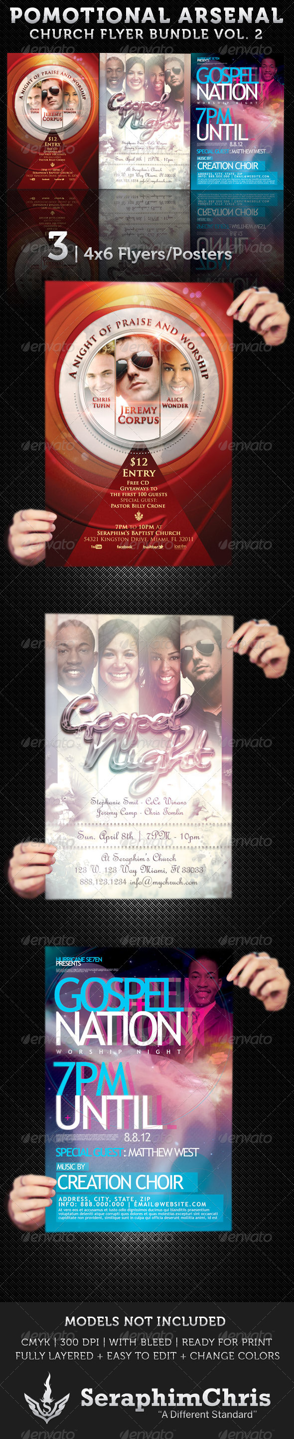 Promotional Arsenal – Church Flyer Bundle 2 - Church Flyers