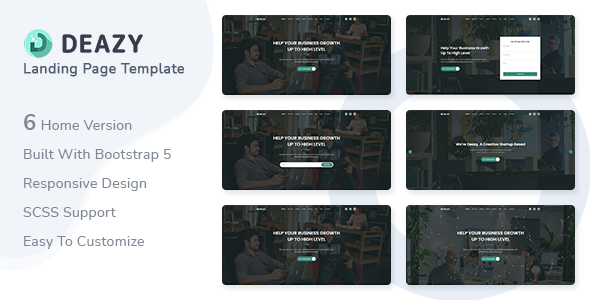 Deazy - Bootstrap - ThemeForest 30591334
