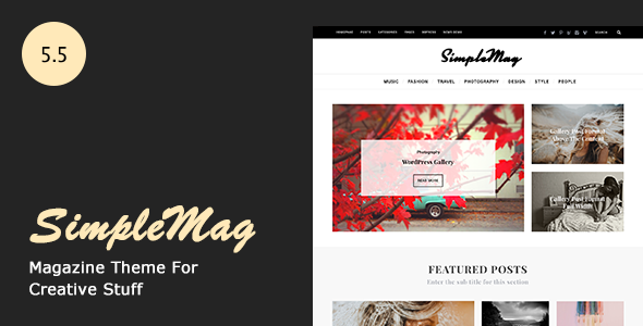 SimpleMag  Magazine theme for creative stuff