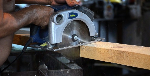 Cutting With Electrical Saw