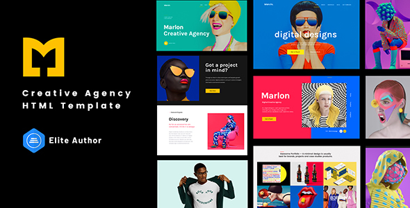 Wondrous Marlon - Creative Agency Portfolio HTML Template