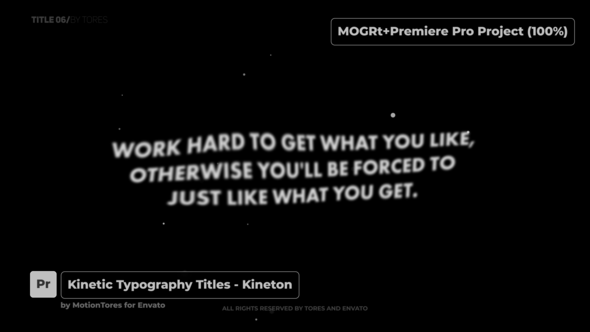 Kinetic Typography Titles - Kineton \ Premiere Pro