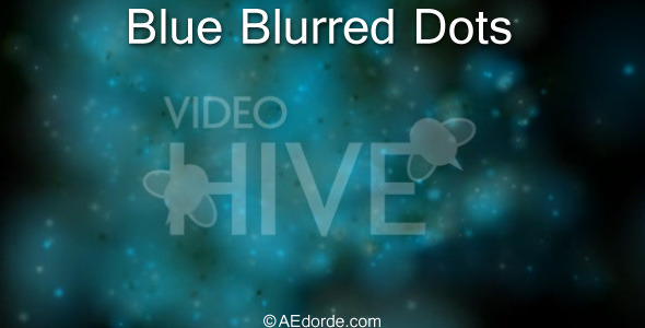 Blue blurred dots
