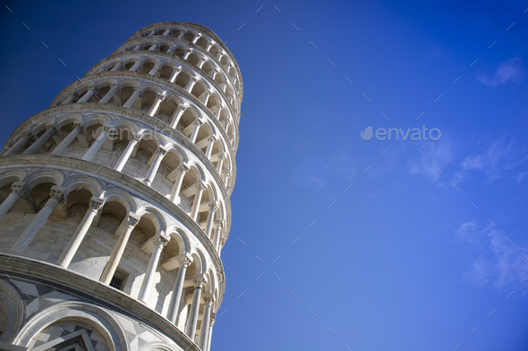 The leaning tower of Pisa - Stock Photo - Images
