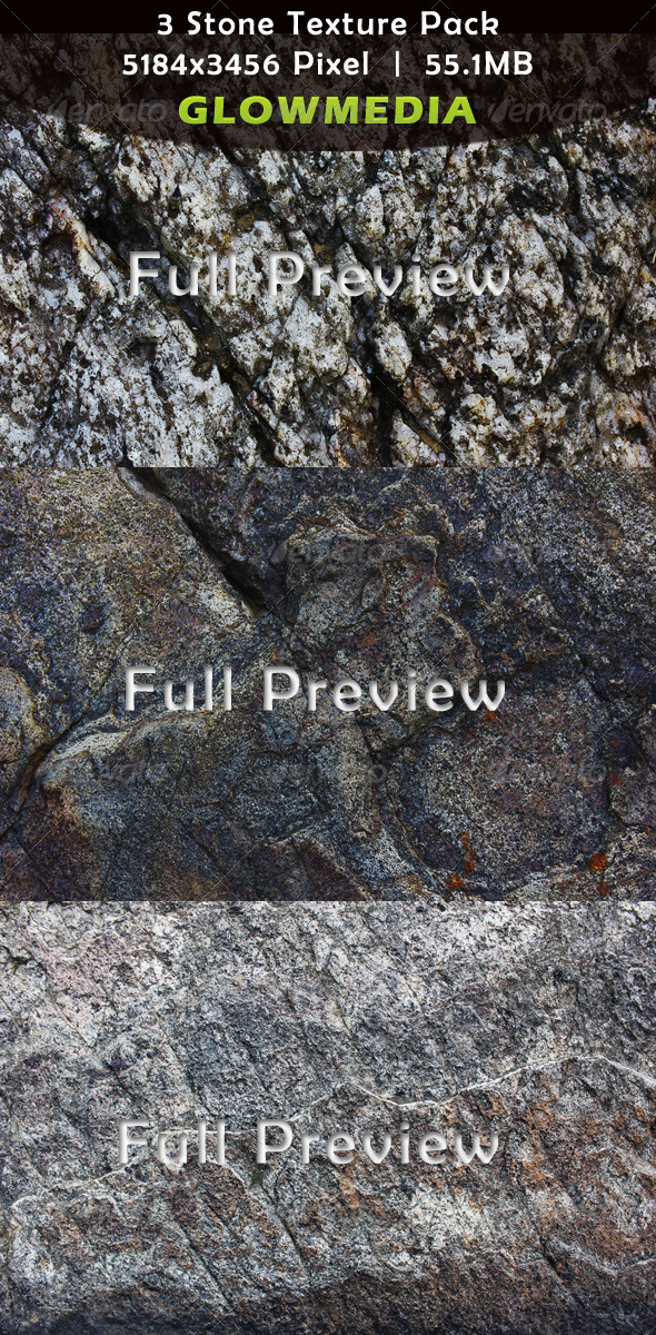 3 Stone Texture Pack - Stone Textures
