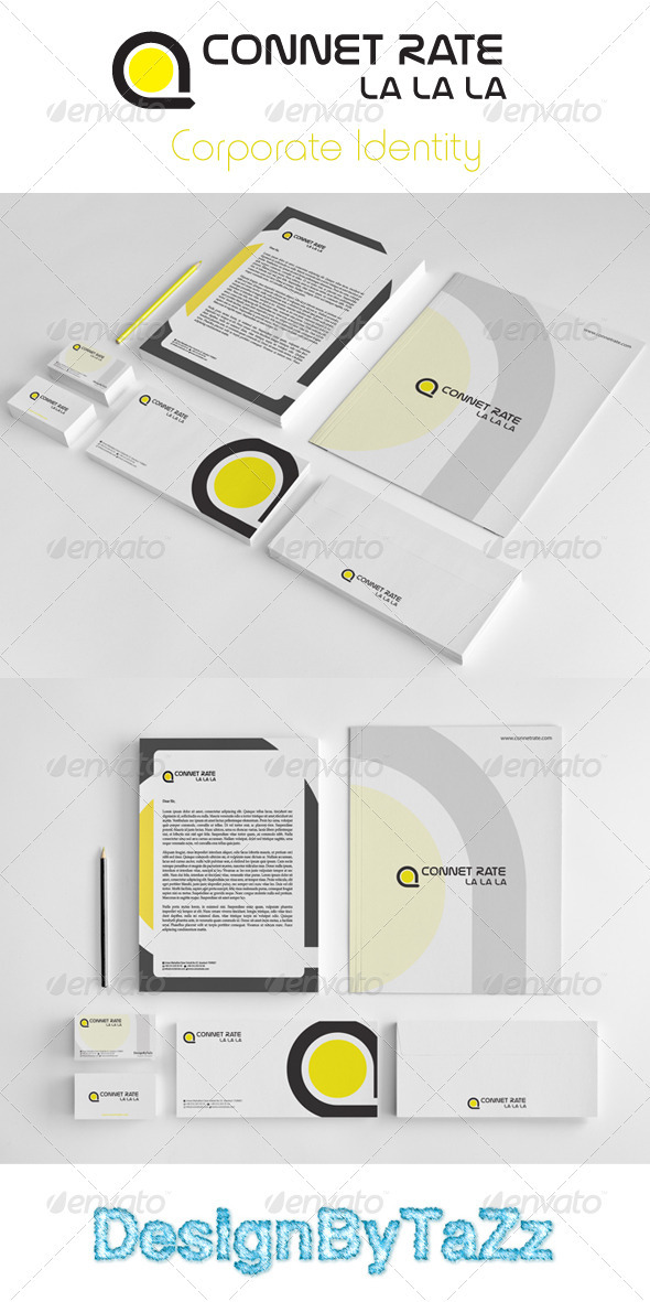 Connet Corporate Identity Package - Stationery Print Templates