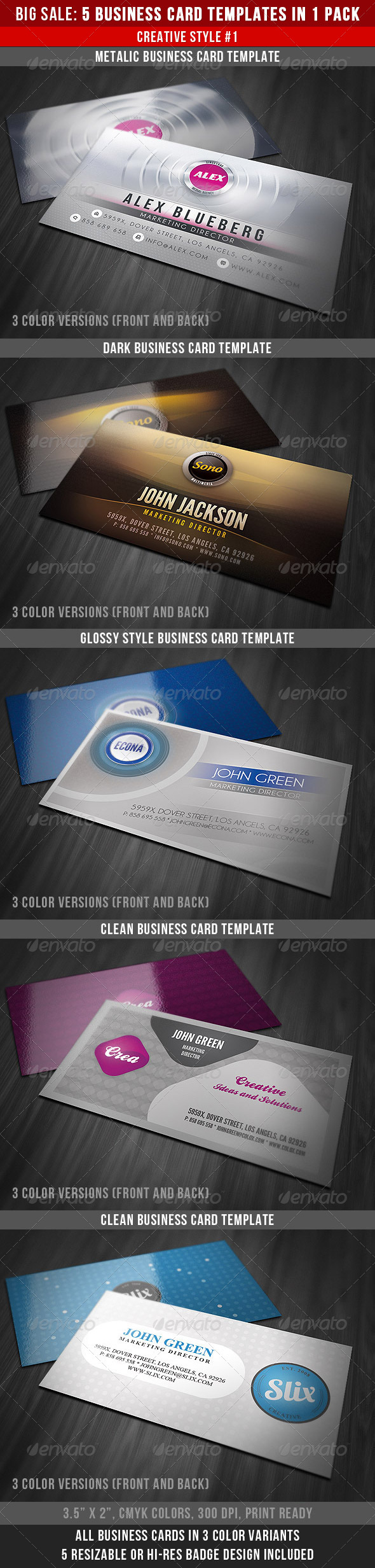 Creative Business Cards Bundle - Creative Business Cards
